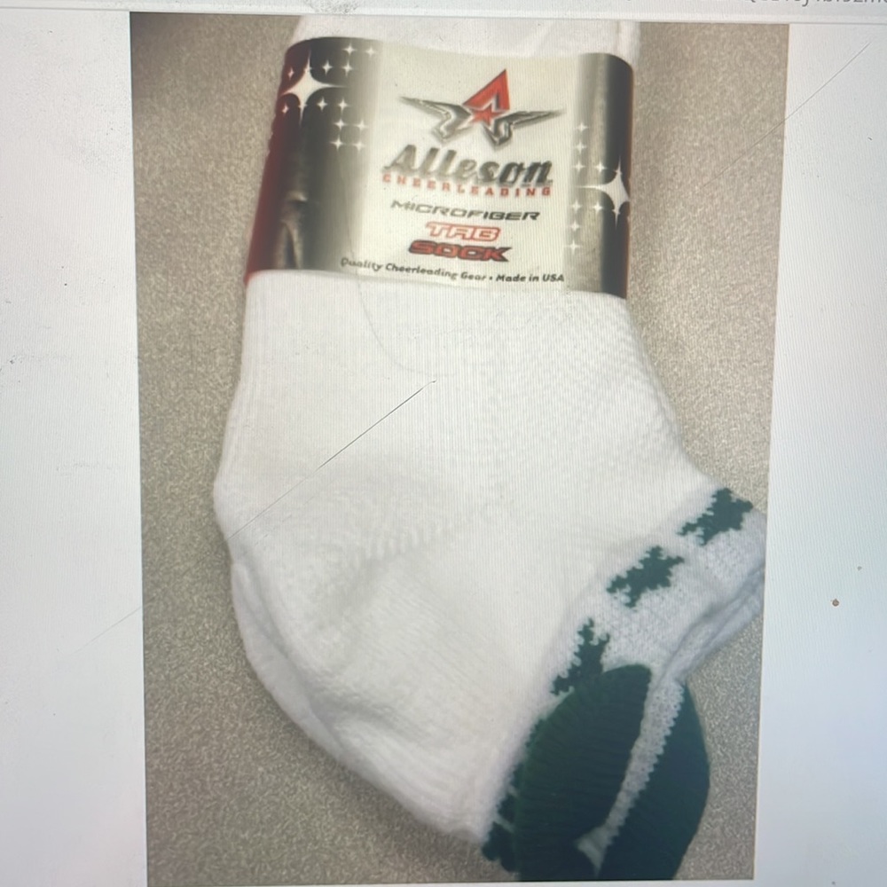 Cheer Socks Microfiber Tab Kelly Green - small